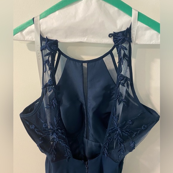 Navy Blue Azazie Formal Dress - Picture 3 of 5